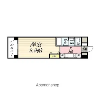 E−環境秋田ビル【506号室】の間取り