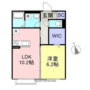 カーサスピカ【1階】の間取り