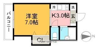コーポながの【3階】の間取り