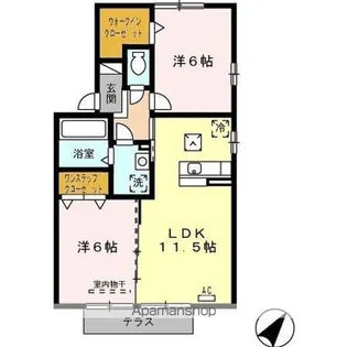 クレールメゾン C【1階】の間取り