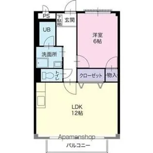Surplus Twoハイツ中原【1階】の間取り