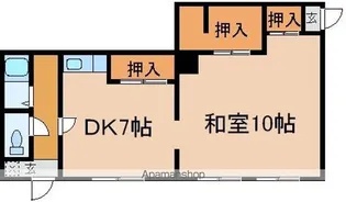中司アパート【101号室】の間取り