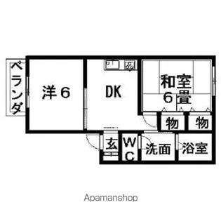 ローゼンハイム【201号室】の間取り