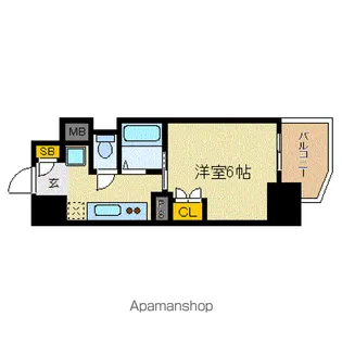 ル・パルトネール梅田北【5階】の間取り