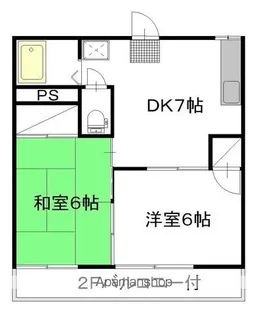 大山海老内第2ハイツ【103号室】の間取り