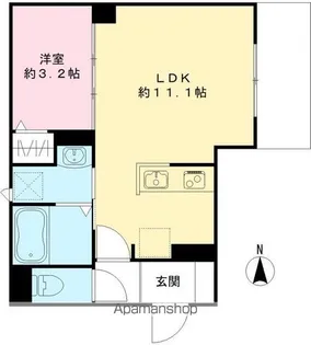 SUN RING JOSHIN【102号室号室】の間取り