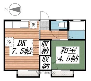 コウラックスシティー13【102号室】の間取り