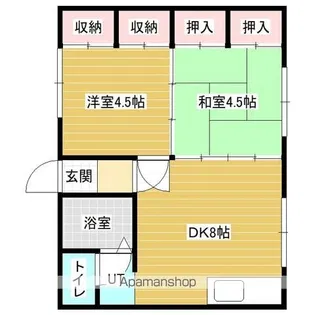 WHITE HOUSE【2階】の間取り