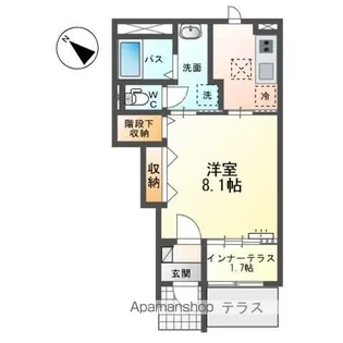 フラワーフォレスト【1階】の間取り