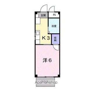 シティハイツ210【1階】の間取り