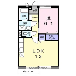 アネックスプラザB【2階】の間取り