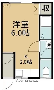 シングルコート上野【4号室】の間取り