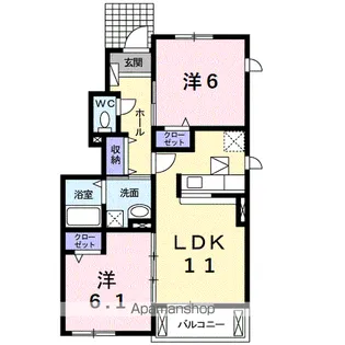 ブリエ ドゥ【1階】の間取り