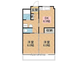 ヴィラ向陽【1階】の間取り