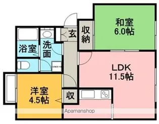 プリムローズ・ヒル【2階】の間取り