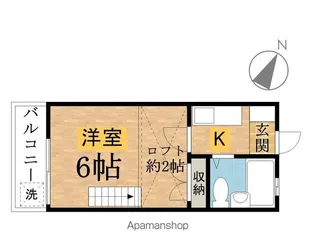 コーポベアー【2階】の間取り
