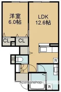 D−ROOM七重浜(ディールームナナエハマ)【1階】の間取り