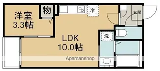 JACK YAKUSHI Ⅰ【1階】の間取り