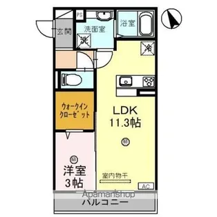 IL Fiore (イルフィオーレ)【201号室】の間取り