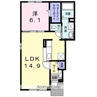 アイリス苫小牧【1階】の間取り
