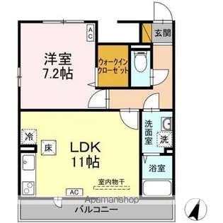 千葉県千葉市中央区神明町【アパート】の間取り