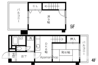 トーカン淀本町マンション【4階】の間取り