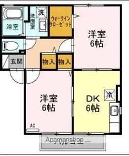 ウィルモア山王【1階】の間取り