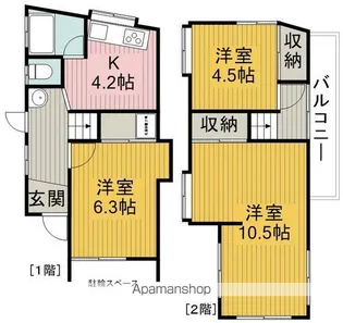 大阪府豊中市柴原町5丁目【一戸建】の間取り