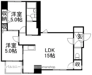 フェイス【9階】の間取り