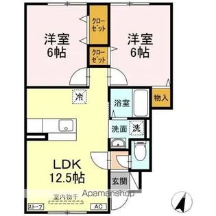 ベルファミーユ【1階】の間取り