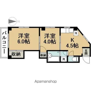 コーポエーリエル【2階】の間取り