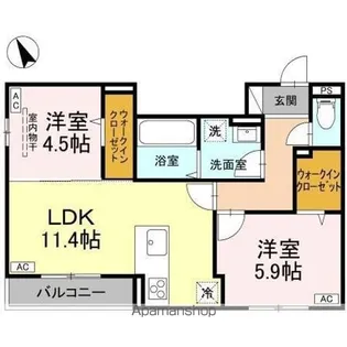 D-residence東川口N【3階】の間取り