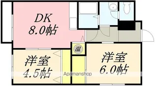 メゾン・ド・K【401号室】の間取り