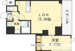 プレジオ武庫川ASIAN【9階】の間取り