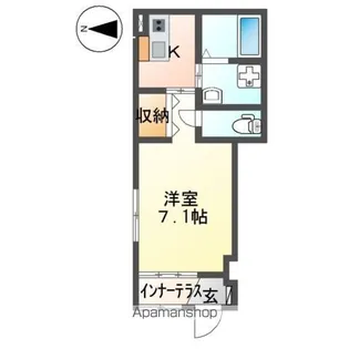 ロージー【101号室】の間取り