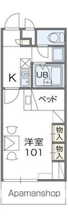 レオパレス太子【2階】の間取り