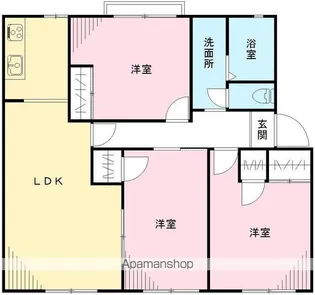 フレグランス井野【102号室号室】の間取り