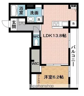 BEREO服部【2階】の間取り