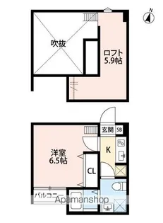 RIVER SIDE VILLAGE【1階】の間取り
