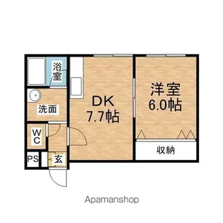 ジュネス大通【4階】の間取り