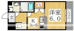 サンライフ北田辺【4階】の間取り