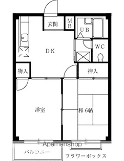 フランボワーズG【2階】の間取り