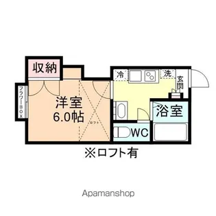 ブリッキ駒見【202号室】の間取り