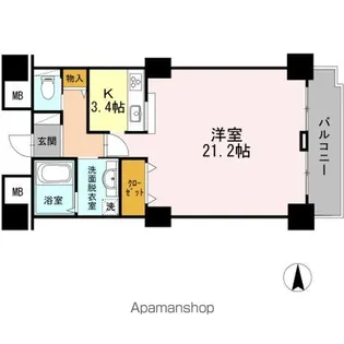 品川シーサイドビュータワー Ⅱ【3階】の間取り