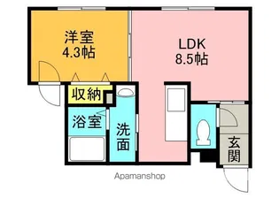 MARRIOTT共栄町【305号室】の間取り