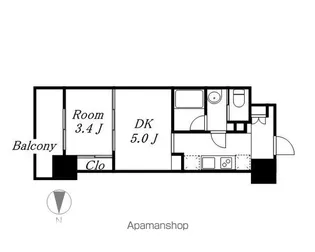 パークアクシス名古屋山王橋【6階】の間取り