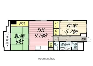 MAISON DE 山田【4階】の間取り