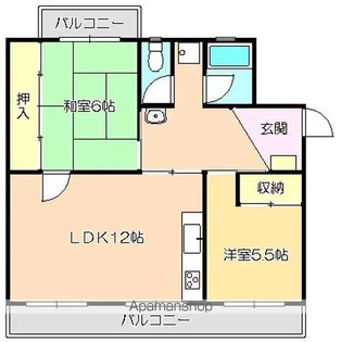 コーポ多喜【405号室】の間取り