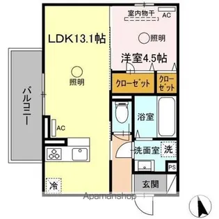 サンセット横手本町【3階】の間取り