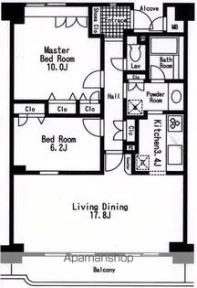 グランハイツ池尻【5階】の間取り